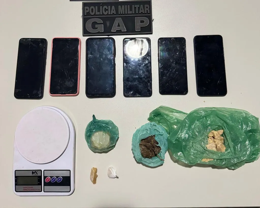 Quadrilha é flagrada com drogas em operação da Polícia Militar