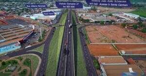 Tráfego na BR-163, em Sinop, é alterado para construção de viadutos 