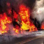 Incêndio mobiliza Corpo de Bombeiros de Nova Mutum e preocupa motoristas devido ao risco de explosão; causas ainda são desconhecidas