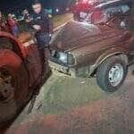 Condutor do VW/Gol apresentava sinais visíveis de embriaguez e se recusou a fazer o teste do bafômetro; ele foi levado ao hospital e, em seguida, à Delegacia