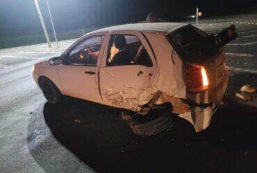 Colisão entre Fiat Palio e SUV ocorreu na rotatória de acesso à MT-491; sistema de freios pode ter falhado, segundo relato do condutor