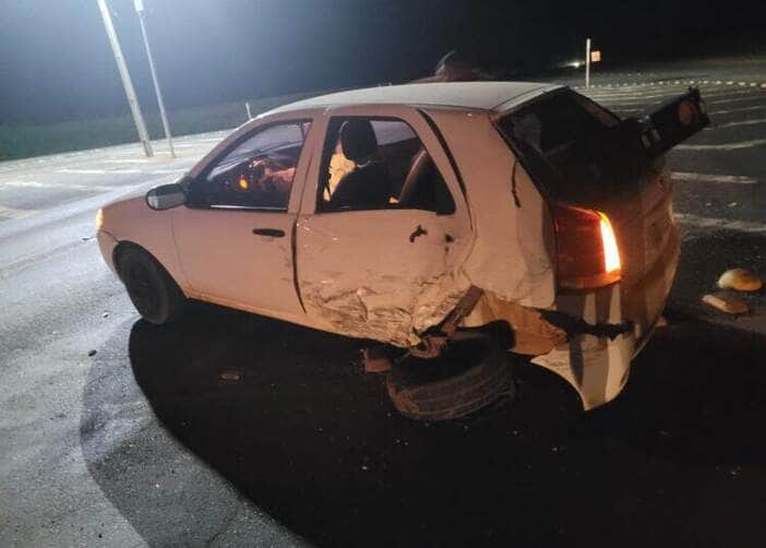 Colisão entre Fiat Palio e SUV ocorreu na rotatória de acesso à MT-491; sistema de freios pode ter falhado, segundo relato do condutor