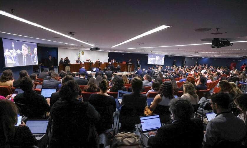 Brasília (DF), 10/06/2025 - O ministro do Supremo Tribunal Federal (STF) Alexandre de Moraes começa a ouvir os réus do núcleo 1 na ação da trama golpista, os interrogatórios ocorrerão presencialmente na sala de julgamentos da primeira turma da corte
Foto: Fellipe Sampaio/STF