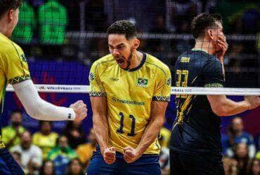 Eslovênia- 14/06/2025 Após início apagado, Brasil vence Ucrânia de virada na Liga das Nações. Foto- Divulgação/ Word Volleyball