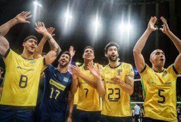 seleção brasileira masculina, vôlei, Brasil, vitória, Eslovênia, Liga das Nações 2025