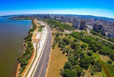 Porto Alegre (RS), 18/10/2024.  Vista aérea de Porto AlegreFilipe Karam/PMPA. Foto: Filipe Karam/PMPA