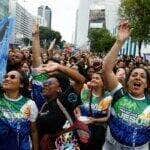 Rio de Janeiro (RJ), 24/05/2025 – A 18° edição da Marcha para Jesus reúne cristãos em caminhada pela Avenida Presidente Vargas, no centro da cidade. Foto: Fernando Frazão/Agência Brasil