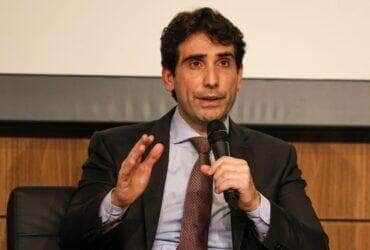 Brasília (DF), 02/04/2025 - O presidente do Banco Central, Gabriel Galípolo, durante evento em comemoração aos seus 60 Anos do Banco Central.
Foto: Jose Cruz/Agência Brasil