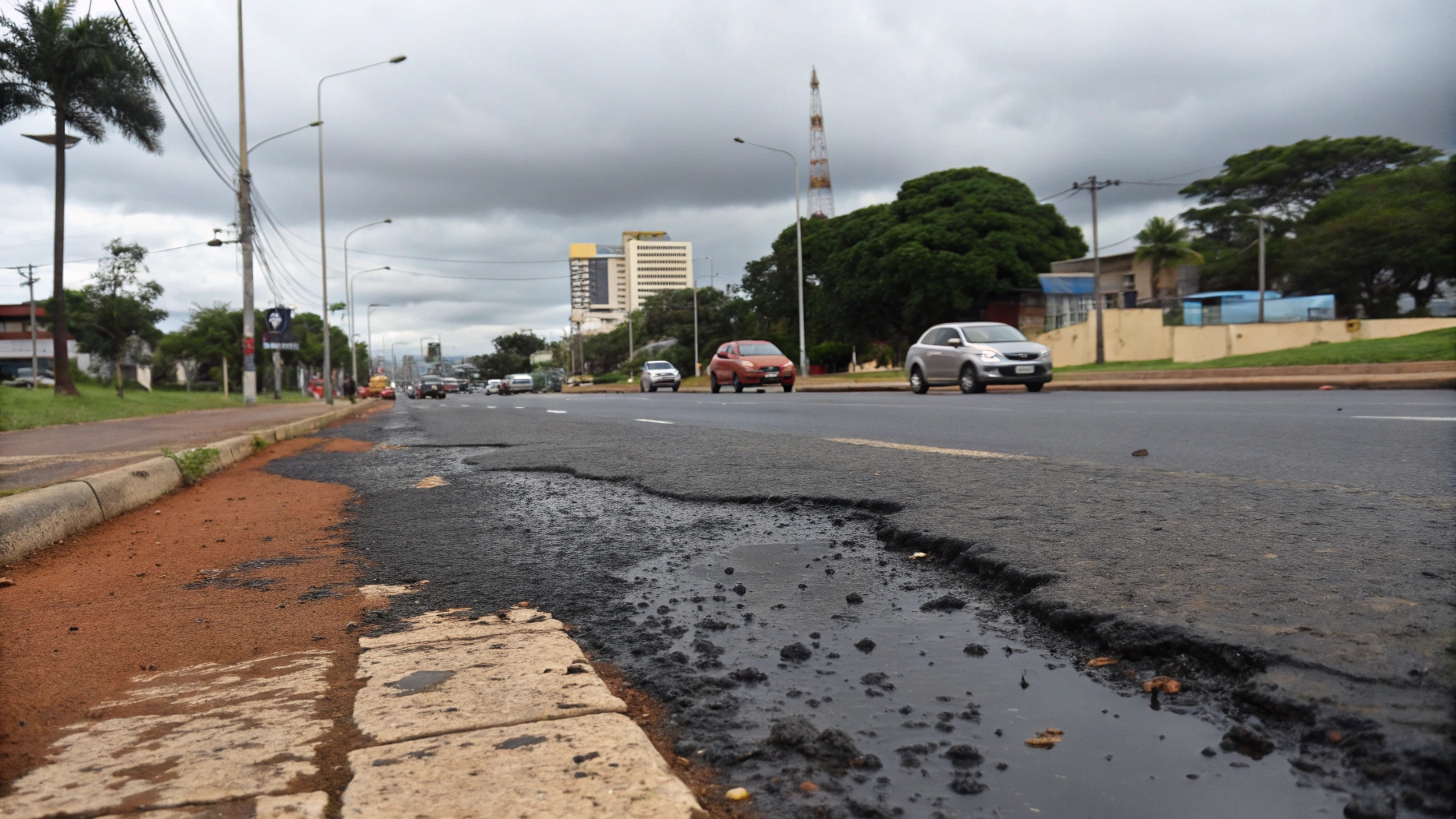 Óleo causa acidente com motociclista em Mato Grosso