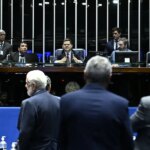 Brasília (DF), 24/06/2025 - Senadores durante sessão deliberativa ordinária do Senado Federal que trata de igualdade de gênero, proteção à família de empregados públicos e segurança alimentar de estudantes. Foto: Andressa Anholete/Agência Senado