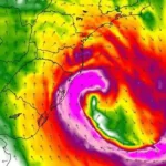 Rio Grande do Sul, 28/07/2025 - Ciclone no Rio Grande do Sul. Foto: Metsul/Divulgação