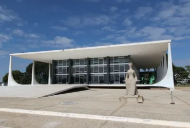 Palácio do Supremo Tribunal Federal na Praça dos Três poderes em Brasília