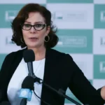 Brasília (DF) 23/04/2024 Deputada Carla Zambelli durante coletiva na Câmara dos Deputados. Foto Lula Marques/ Agência Brasil