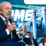 São João da Barra (RJ), 28/07/2025 - Presidente da República, Luiz Inácio Lula da Silva, durante a cerimônia de inauguração da Usina Termelétrica GNA II, no Porto do Açu. Foto: Ricardo Stuckert/PR