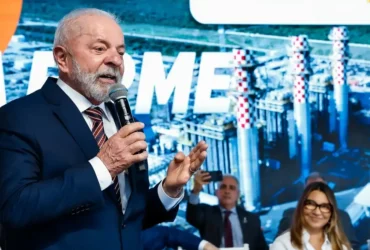 São João da Barra (RJ), 28/07/2025 - Presidente da República, Luiz Inácio Lula da Silva, durante a cerimônia de inauguração da Usina Termelétrica GNA II, no Porto do Açu. Foto: Ricardo Stuckert/PR