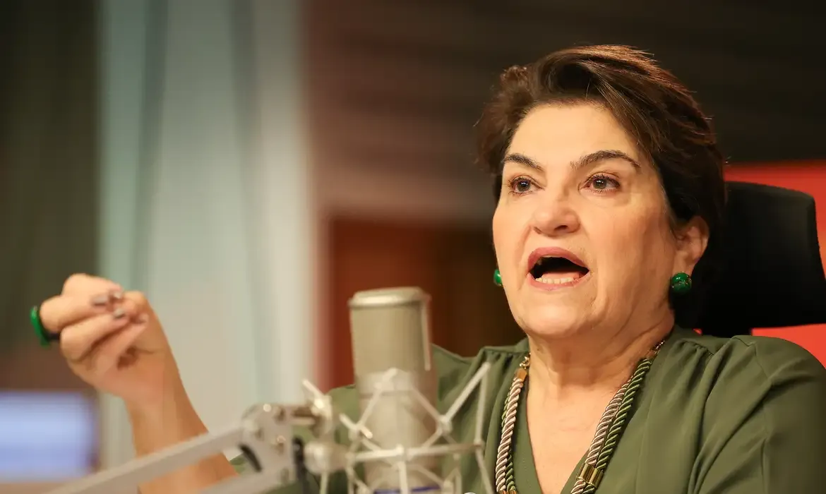 Brasília (DF) 31/07/2025 - A ministra das Mulheres, Márcia Lopes, participa do programa Bom Dia, Ministra Foto: Fabio Rodrigues-Pozzebom/ Agência Brasil