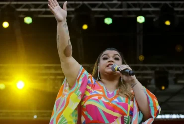 A cantora Preta Gil, se apresenta na festa de abertura dos 50 dias do Carnaval Rio 2020, na praia de Copacabana