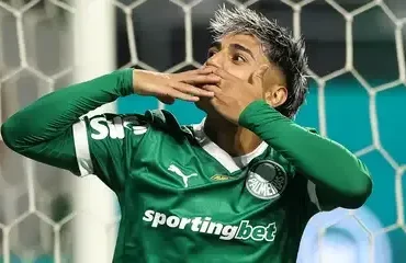 São Paulo (SP), 27/07/2025 - Jogador Facundo Torres durante lance de jogo entre Palmeiras e Grêmio válido pelo Campeonato Brasileiro de Futebol. Foto: Cesar Greco/Palmeiras FC