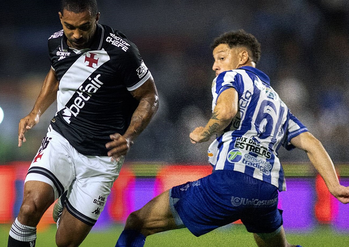 Lance de CSA x Vasco. Imagem: Divulgação Vasco