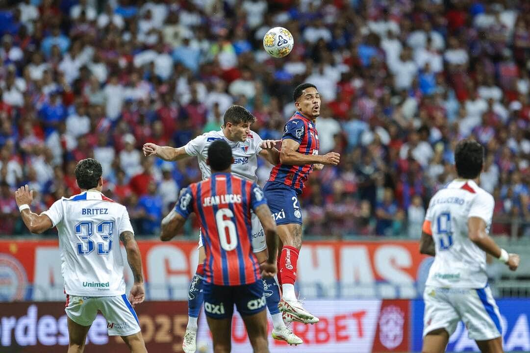 Lance de Bahia x Fortaleza. Imagem: Rafael Ribeiro/EC Bahia