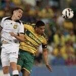 Lance do jogo entre Cuiabá x Amazonas. Imagem: AssCom Dourado