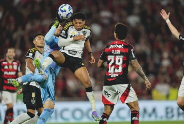 Lance do jogo entre Flamengo x Atlético-MG. Imagem: Pedro Souza/Atlético