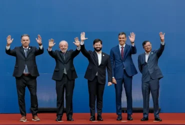 21.07.2025 - Presidente da República, Luiz Inácio Lula da Silva, durante Fotografia oficial. Palácio de La Moneda - Santiago - Chile. Foto: Ricardo Stuckert / PR