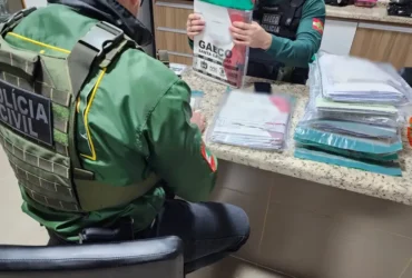 Santa Catarina, 23/07/2025 - O Grupo de Atuação Especial de Combate às Organizações Criminosas (GAECO) da Polícia Civl deflagrou, em apoio à Promotoria de Justiça da Comarca de Modelo, a Operação