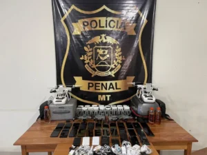 Apreensão de drones cresce 866% na segunda maior penitenciária de Mato Grosso
