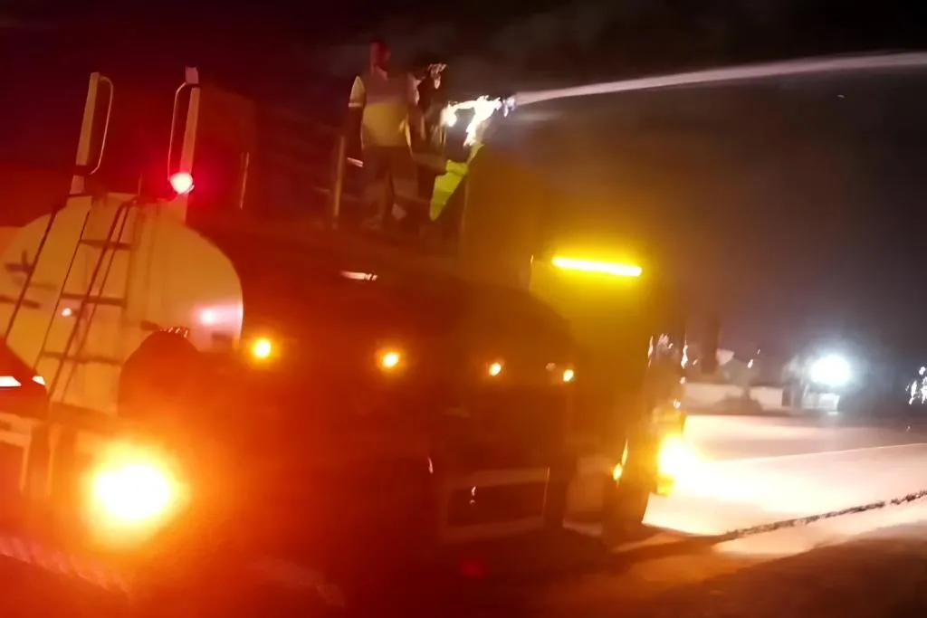 Caminhão incendiado levanta alerta sobre coleta em Mato Grosso