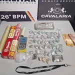 Cavalaria detém dois por tráfico em Nova Mutum com 52 porções de drogas
