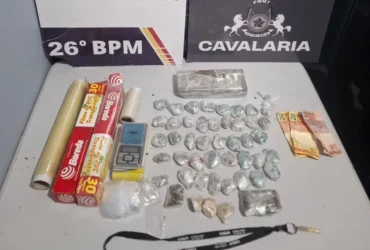 Cavalaria detém dois por tráfico em Nova Mutum com 52 porções de drogas