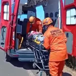 Corpo de bombeiros socorre vítimas de acidente na MT-249 em Nova Mutum