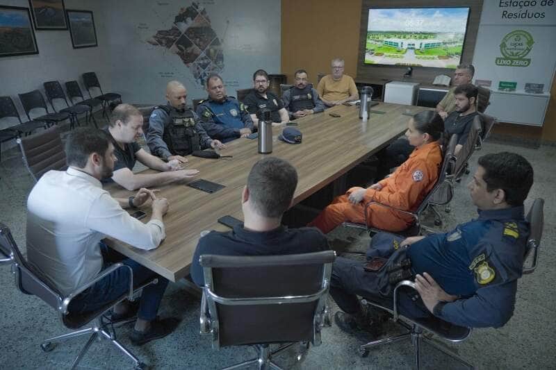 Reunião entre forças de segurança e organização do evento traça estratégias para garantir a tranquilidade da população durante a festa dos 37 anos de Lucas do Rio Verde