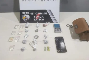 Força Tática prende mulher por tráfico com 23 porções de drogas