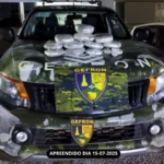 Gefron apreende supermaconha em táxi boliviano na BR-070
