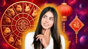 Mulher pensativa, horóscopo chinês