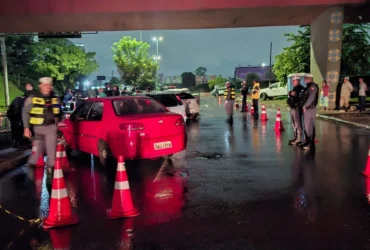 Espingarda é apreendida e 18 são presos durante blitz da Lei Seca em município de MT