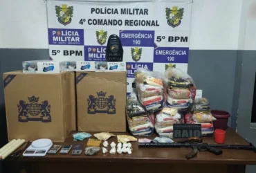 Polícia apreende arsenal e prende suspeito ligado a facção em Rondonópolis