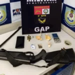 Polícia detém casal por tráfico e porte ilegal de arma em Cuiabá