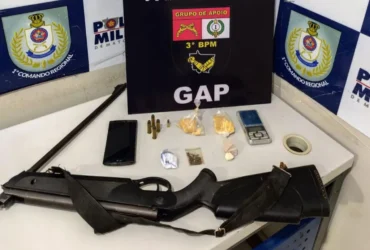 Polícia detém casal por tráfico e porte ilegal de arma em Cuiabá