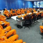 Treinamento realizado na sala de Soluções do Ciosp