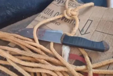 Suspeito é preso após esfaquear colega em fazenda