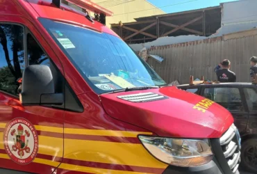 Trabalhador se fere durante reforma após fachada de supermercado desabar