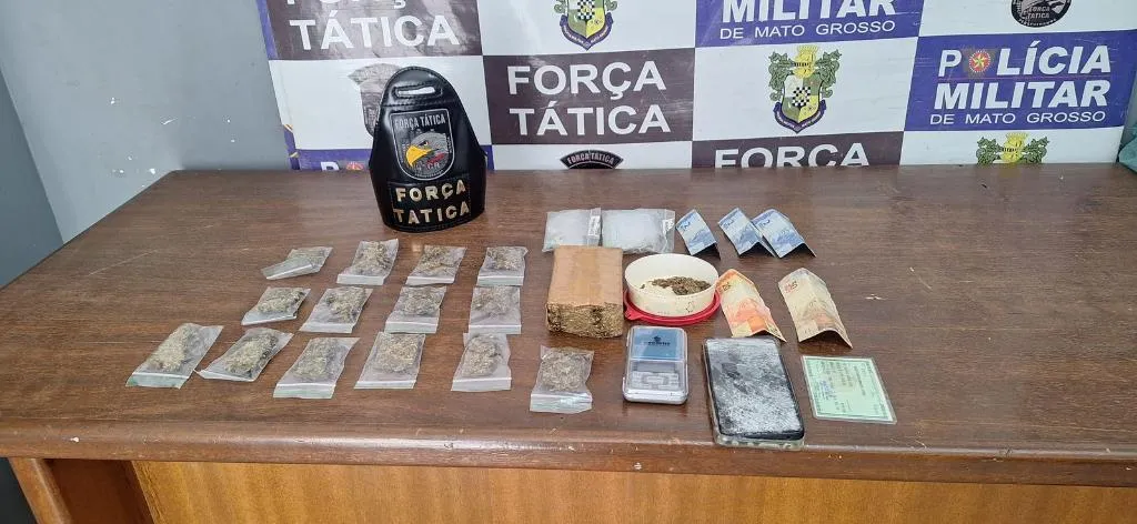Três suspeitos de facção são presos por tráfico em Rondonópolis
