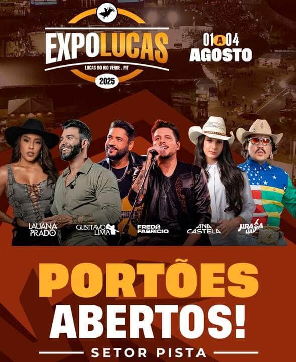 Festa popular será realizada de 1º a 4 de agosto na Rotatória da Prefeitura com atrações nacionais, acesso liberado à pista e apoio da Prefeitura, CDL, Acilve, empresários e Câmara de Vereadores