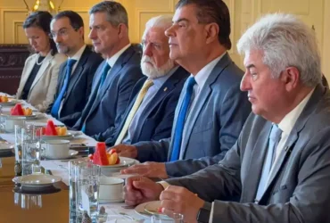 Washington, 29/07/2025 - Comitiva de senadores durante série de encontros para tratar do tarifaço do presidente Donald Trump . Foto: Samyra Galvão/Gab. Senador Nelsinho Trad