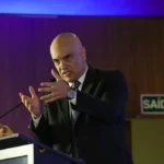 Brasília (DF) 14/08/2024 O ministro do STF, Alexandre de Moraes, participa do seminário