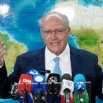 Brasília (DF), 29/07/2025 - Vice Presidente da República, Geraldo Alckmin, fala durante entrevista coletiva sobre tarifaço dos Estados Unidos da América, no gabinete da Vice Presidência da República n