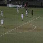 Lance do jogo entre Comercial x Botafogo. Imagem: Reprodução